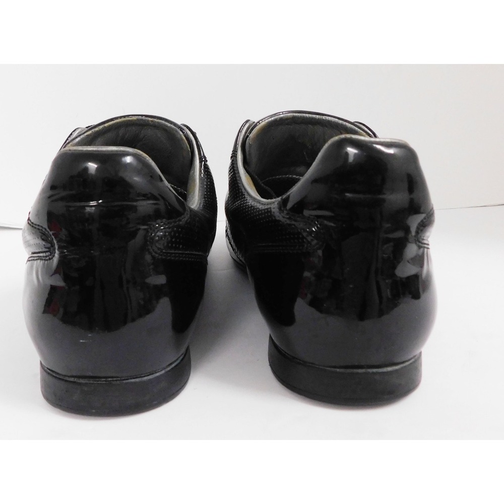 Louis‎ Vuitton Black Patent Leather Sneakers LV Trainer sz 6.5 - Picture 7 of 10